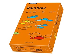 Koopiapaber Rainbow 26, A4, intensiivne oranž, 80g/m², 500 lehte