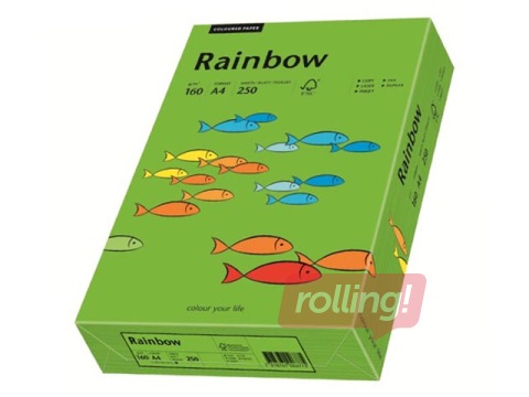 Koopiapaber Rainbow 78, A4, intensiivne roheline, 80g/m², 500 lehte