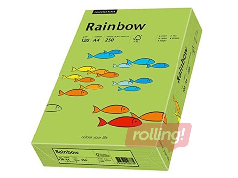 Koopiapaber Rainbow 76, A4, roheline, 80g/m², 500 lehte