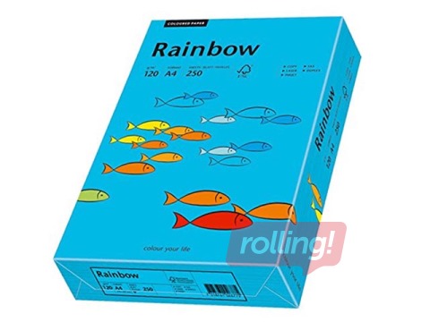 Koopiapaber Rainbow 87, A4, sinine, 80g/m², 500 lehte