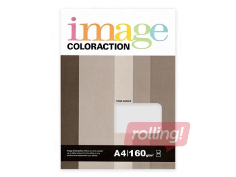 Koopiapaber Image Coloraction, A4, Iceland/Mid Grey, 160g/m², 50 lehte