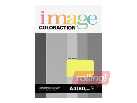 Koopiapaber Image Coloraction, A4, Florida/Lemon Yellow, 80g/m², 50 lehte