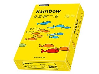 Koopiapaber Rainbow 18, A4, 160 g/m2, 250 lehte, helekollane