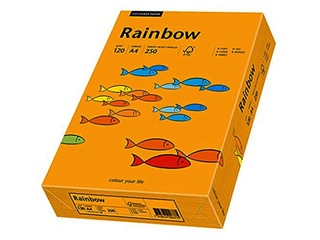 Paber Rainbow 24, A4, 160gsm, 250 lehte, oranž