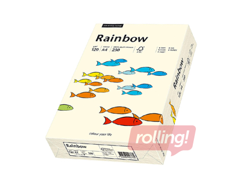 Koopiapaber Rainbow 03, A4, kreemjas, 120g/m², 250 lehte