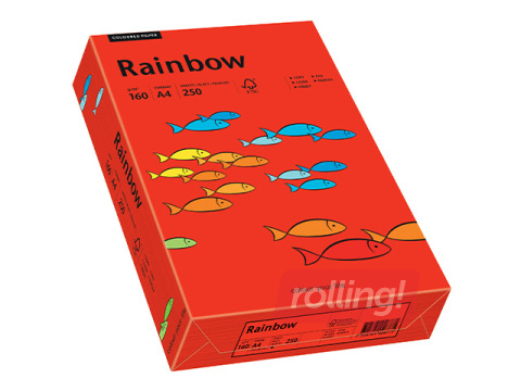 Paber Rainbow 28, A4, 160g/m2, 250 lehte, erkpunane