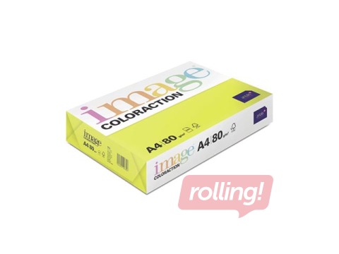 Koopiapaber Image Coloraction, A4, Ibiza/Neoonkollane, 80g/m², 500 lehte