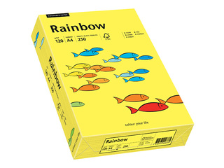 Paber Rainbow 14, A4, 120 g/m², 250 lehte, sidrunikollane