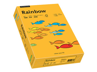Paber Rainbow 22, A4, 160g/m2, 250 lehte, heledoranž