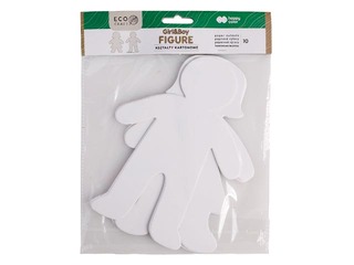 Cardboard shape set Happy Color Figure Boy&Girl, 25 cm, 10 pcs