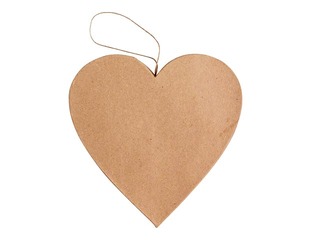 Cardboard decoration Happy Color, Big Heart, 19x19x2.5cm, 1 pc