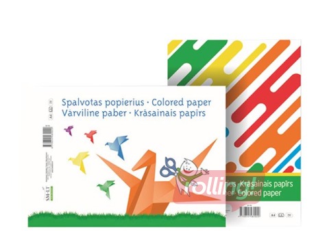 Värviline paber, A4, 8 lehte