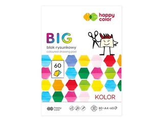 Värviline paber Happy Color, A4, 80g/m², 15 värvi, 60 lehte
