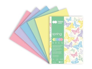 Värviline paber Spring A4, 170 g/m2, 20 lehte, 5 tooni