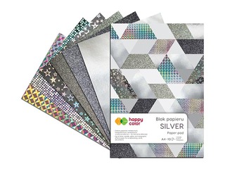 Disainpaber Silver, A4, 150-230 g/m2, 10 lehte