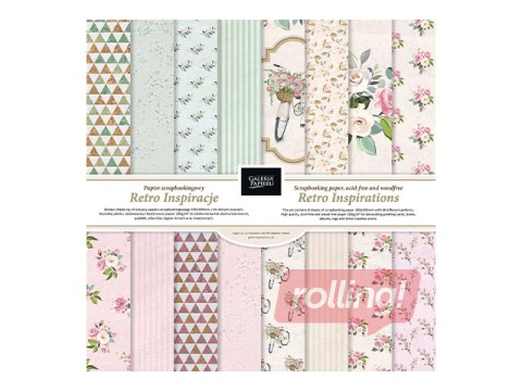 Scrapbooking Paper Retro Inspirations, 8 sheets