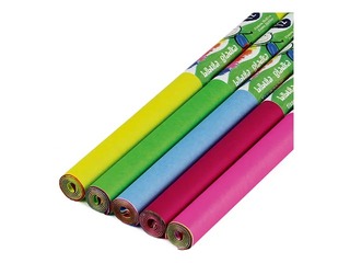Värvilised paberid Fiorello, A4, 5 rulli 12 lehega, 22 g/m2,  erinevad värvid