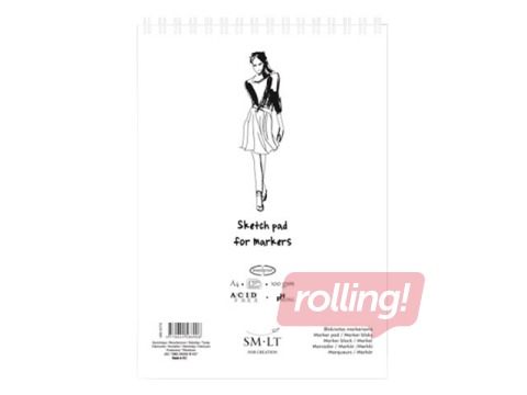 Joonistusplokk Authentic Marker, A5, 100g/m², 40 lehte