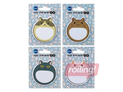 Kleepmärkmete komplekt Cute Cat, 75×81mm, 30 lehte