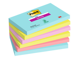 Isekleepuvad märkmepaberid Post-It Super Sticky Cosmic 76x127mm, 6x90 lehte