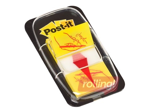 Indeksid kilest Post-it, Allkiri siia! 25.4x43.2mm, 50 lehte