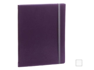 Блокнот, A4 Soft, страниц с линиями, фиолетовый с серой резины