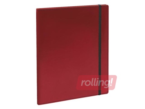 Блокнот, A4 Soft, страниц с линиями, красный с серой резины