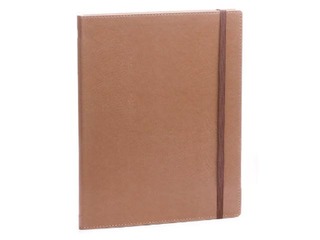Блокнот, A4 Soft, тбежевый с коричневой резины, страниц с линиями