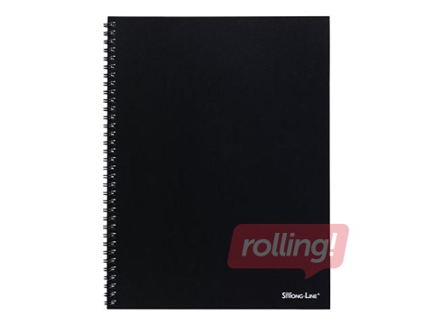 Kaustik Bantex Strong-Line, A4+, jooneline, must, 80 lehte