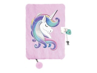 Päevik A5 Cute Unicorn, võtmega, jooneline