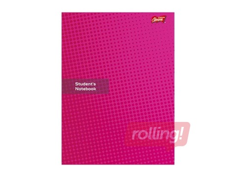 Kaustik Unipap A5, Students Notebook, jooneline, 60 lk, roosa