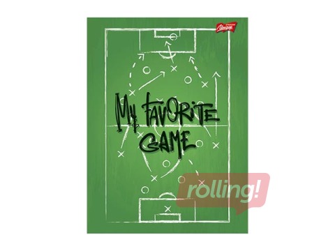 SALE Kaustik Unipap A4, My Favorite Game, ruuduline, 96 lehte