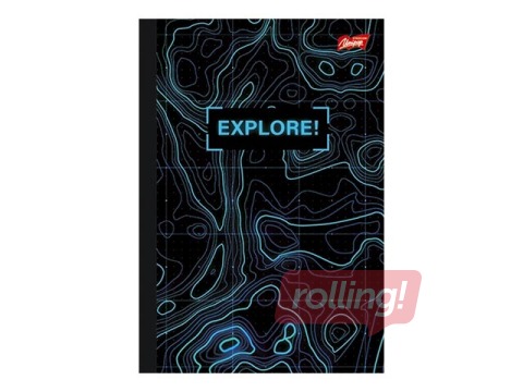 SALE Kaustik Unipap B5, Explore, ruuduline, 96 lehte