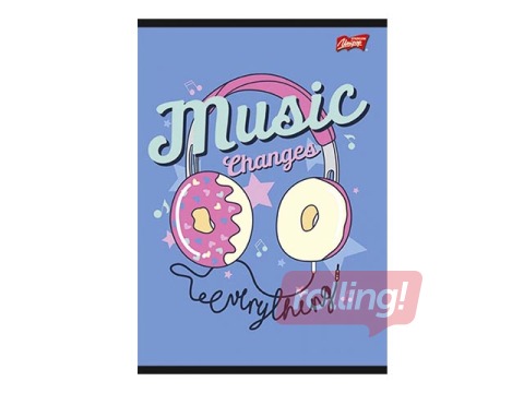 PROMO Notebook Unipap A4, Music, squared, 32  pages