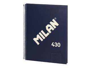 Kaustik spiraaliga Milan, A4, jooneline, 80 lehte