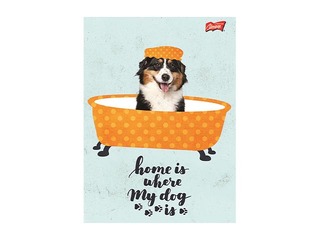 Kaustik Unipap Funny Dog 3, A5, ruuduline, 60 lk