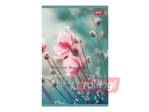 SALE Kaustik Unipap B5, Positive Life, ruuduline, 160 lk