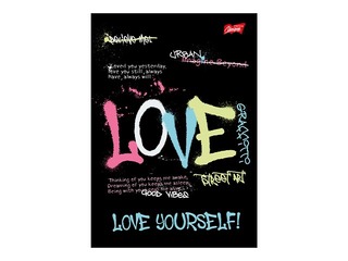 Vihik Unipap, Spray Vibe, Love, ruuduline, A5, 60 lehte