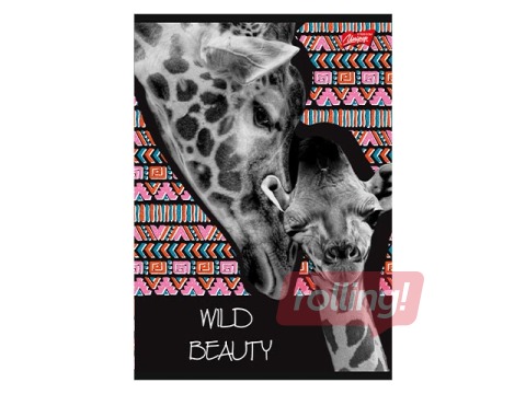 Vihik Unipap, Wild Beauty, Kaelkirjak, joondus, A5, 60 lehte