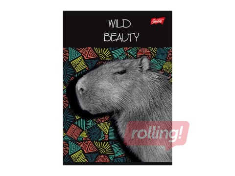 Vihik Unipap, Wild Beauty, Kapibaar, joondus, A5, 60 lehte