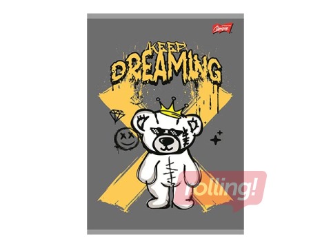 Vihik Unipap, Keep Dreaming, ruuduline, A4, 80 lehte