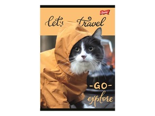 Vihik Unipap, Cats Travel, ruuduline, A4, 80 lehte