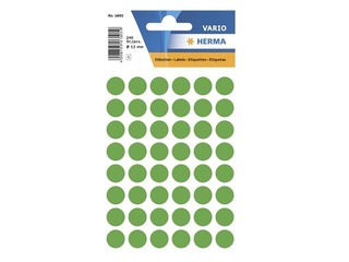 Etiketid, mitmeotstarbelised, Herma, 13 mm, roheline
