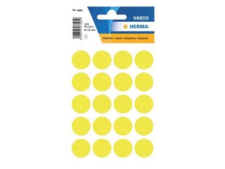 Etiketid,  mitmeotstarbelised, Herma, 19 mm, kollane