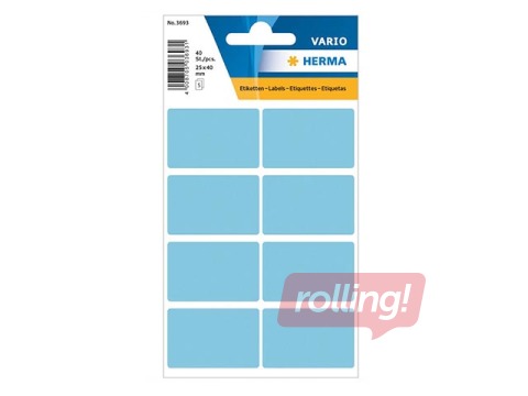 Etiketid, mitmeotstarbelised, Herma Vario, 25x40 mm, sinine