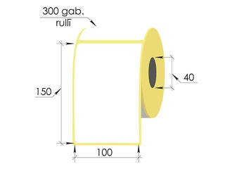 Termokleebised rullis 100 x 150 mm, TermoEko, 300 tk