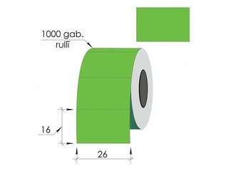 Markeerimissildid  26 x 16 mm, roheline 