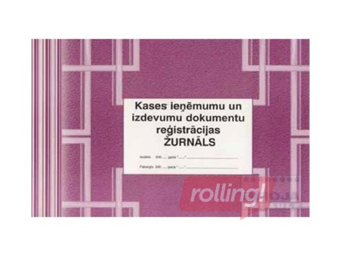 Cash Income and Expense Document Registration Log, A4, 24 pages
