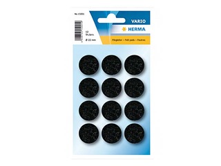Kaitsvad vildipadjad Herma, 22 mm, mustad
