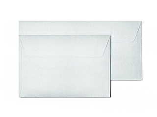 Envelope Millenium DL with adhesive tape, 10 pcs, pearl silver